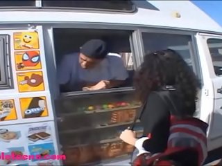 Gullibleteens.com icecream truck teen lover puffy black hair