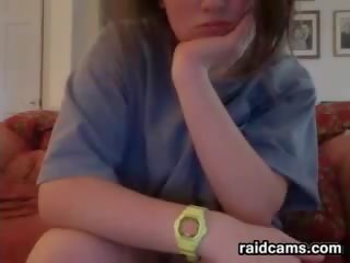 Shy Hairy Webcam schoolgirl