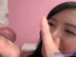 Super Young Asian lassie Sucking Rock Hard cock